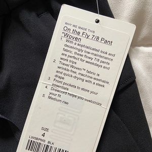 Lululemon On The Fly 7/8 Pant